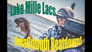 Lake Mille Lacs Spring Smallmouth Bass Beatdown! - Solo Trip MN Opener 2020