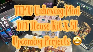 TEMU Unboxing Mini DIY House Kit X5! 🤩