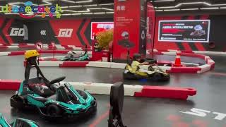 A Children Karting Of Indoor Playground