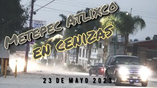 Caída de ceniza en Metepec Atlixco. Video Corto como archivo.