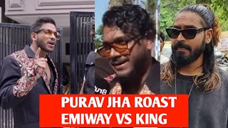 Purav Jha ROAST Emiway Vs King😳 | Purav Jha ROAST Rappers | Purav Jha King Vs Emiway | Purav Jha