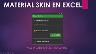 Diseño de Formulario en C#  | Material Skin para VBA Excel | Librería DLL en .NET