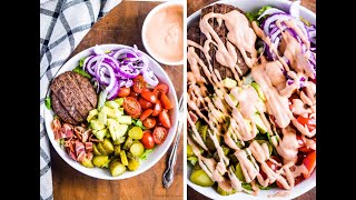 burger salad bowl