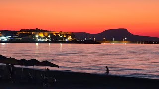 RETHYMNON - the SUNSET , der  SONNENUNTERGANG  , Crete 2024, Kreta 2024 , Rethymnon 2024