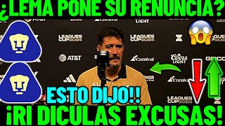 😱✅🔥RIDICULAS EXCUSAS DE GUSTAVO LEMA | PONE SU RENUNCIA? | PUMAS 2-3 AUSTIN FC