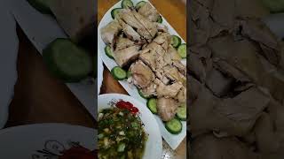 Hainanese chicken rice #singaporeanfood #shorts