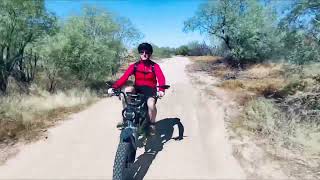 Riding the handmade 2020 CirKit1 in the Arizona Desert On A Late Summer Day