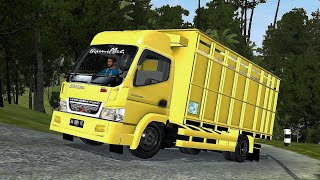 mod Bussid Truck Canter standar muat kayu - Bus Simulator Indonesia