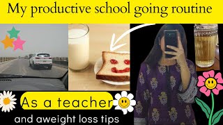 My productive school going routine| weight loss| tips and tricks|Happy village girls