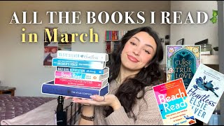 All the BOOKS I read￼ in March | reading wrap up📚✨