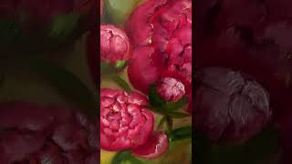 #oldpaintings #shortvideo #art #painting #arttutorial #oilpainting#artist #stilllife#flowers#peonies