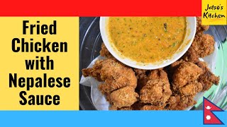 Homemade Fried Chicken w/ Nepali Dipping Sauce