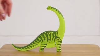 Diplodocus figurine - Waldorf Dinosaurs by Wooden Caterpillar