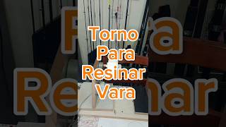 Torno Para Resinar Vara NENE NA PESCA Conclusão 🎣🦀🐠🦐🐟🏖️ #fishing #pesca #torno #viral #pescar