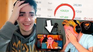 THEDONATO REACCIONA AL RAP QUE LE HICE Y ME EXPLOTA EL CANAL *emocionante*