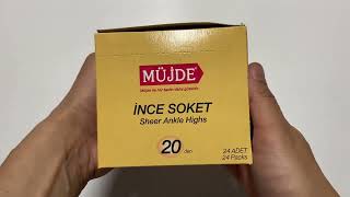 Müjde İnce Soket Çorap 57 / Ten Paket İçi 24 Adet