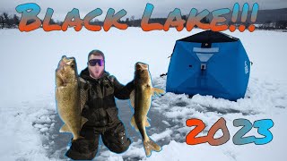 Ice Fishing Black Lake, NY!!!