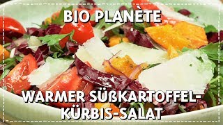 Warmer Süßkartoffel-Kürbis-Salat