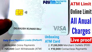 Paytm Visa Dabit Card Unboxing | Paytm Dabit Card ATM Limit | Paytm ATM Card🤓Paytm Card Anual Charge