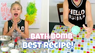 BEST BATH BOMB RECIPE DIY 💦🛀  Hope Marie