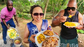 2024 the best cooked food and wood fire Outdoor Adventure Jamaican Way