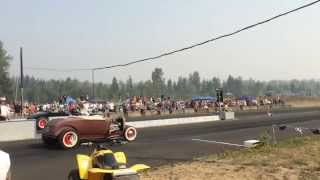 1957 Chevy 2 Door Post vs. 1957 Chevy 2 Door Post Billetproof Eruption Drags 2015