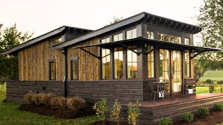 Saltbox Tiny House Marries Classic Design and Modern Sensibilities in Light-Filled Layout with Porch