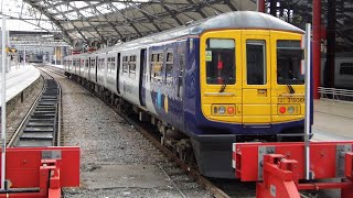 319366 rolls out of Liverpool Lime Street for Wigan North Western