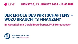 Der Erfolg des Wirtschaftens – Wozu braucht’s Finanzen?