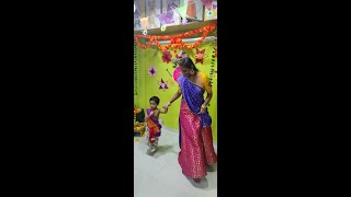 Jaivik Patel & his mother's beautiful Dance Janamashtami Celebrations  @Makoons Pre School Thane