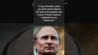 The Genius of VLADIMIR PUTIN, NEED TO HEAR ADVICE, MINDBLOWING, CHANGE YOUR LIFE ADVICE #shorts