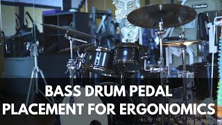 BASS DRUM Pedal Placement for Drum Set Ergonomics - Modern Drummer 2017 Clips