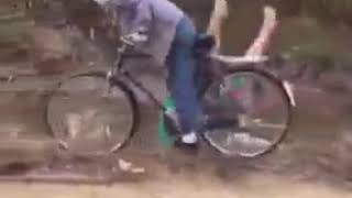 Whatsapp funny video bicycle husband and wife