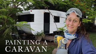 HOW TO PAINT A CARAVAN YOURSELF!!