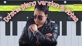 Osman Navruzov - Do'stim piano version by JumanazarAG | Дустим  ноталари