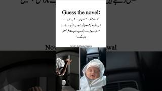 Guess the novel by Husny Kanwal romantic Urdu novel #trending #lovestory #viralreels