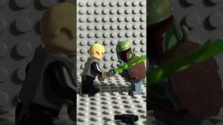 Luke versus Boba Fett test | #shorts #lego #legoanimation #legostarwars