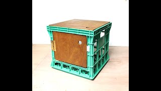 Making Storage Units From Old Milk Crates