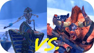 Total War: Warhammer II ♦ Fight Club ♦ Minotaurs (Great Weapons) vs. Necropolis Knights (Halberds)