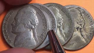 Big D 1942 War Nickels Look For The Silver!