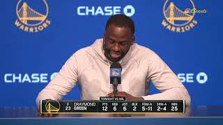 Draymond Green Postgame Interview | Golden State Warriors beat Milwaukee Bucks 120-95