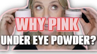 WHY PINK UNDER EYE POWDER? tips and tricks Over 50 👁️🌸