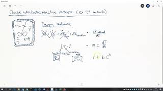 closed adiabatic reactive energy balance