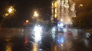 CITY TOUR DRIVE IN RAIN 🌧: NIGHT DRIVING IN MASHHAD. NIGHT TOUR IN MASHHAD UNDER THE RAIN.