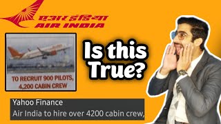 4200 Cabin Crew By Air India ? 🤑 Is this True / Cabin Crew Jobs 2023 / Males and Females both