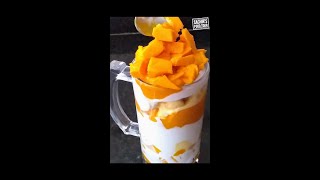 Ramadan Special Mango with Cream, Mango Dessert - Ramazan Iftar Recipe #Shorts