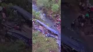 Moments after the Modern Coast Bus plunged into a river at the Nithi Bridge, Tharaka Nithi County