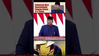 Presiden Prabowo Subianto menyatakan komitmen Indonesia menuju swasembada pangan dan energi