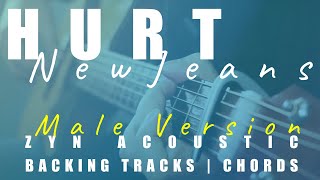 HURT (Male Ver.) - NewJeans | Acoustic Karaoke | Chords