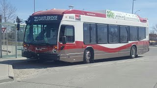 Calgary Transit Brand New 2024 Nova Bus LFS CNG #8522 on Route 21 Castleridge